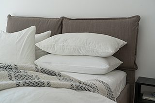 We can even do laundry pillows on a sanitized mattress